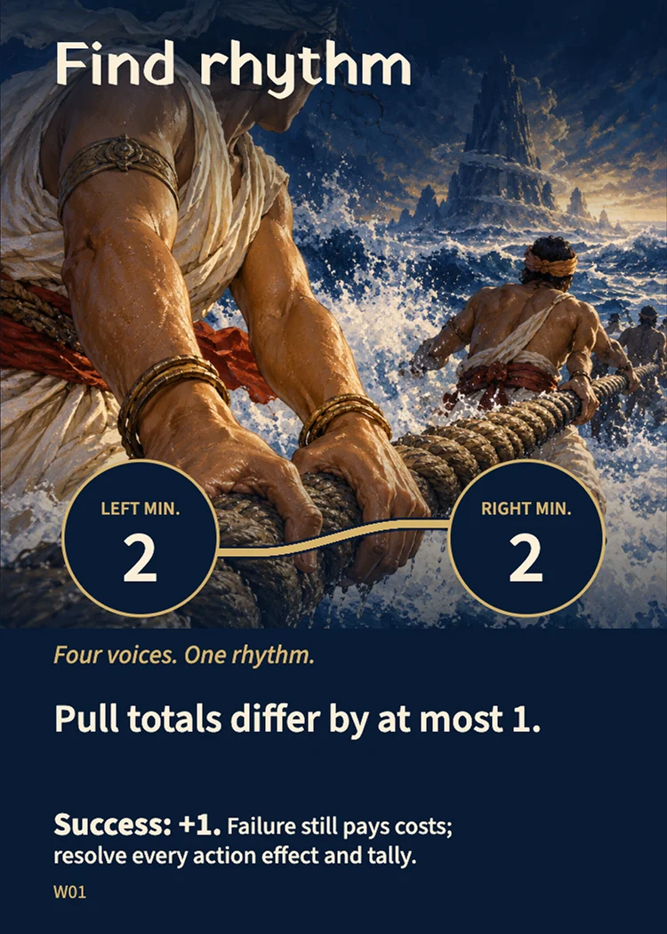 Actual Find rhythm work card