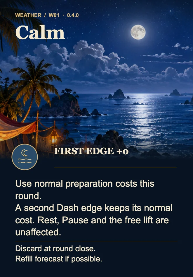 Actual Healing Mountain weather card